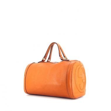 Borsa Gucci Boston in pelle arancione Potiron