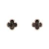 Van Cleef & Arpels Pure Alhambra earrings in white gold and mother of pearl - 00pp thumbnail