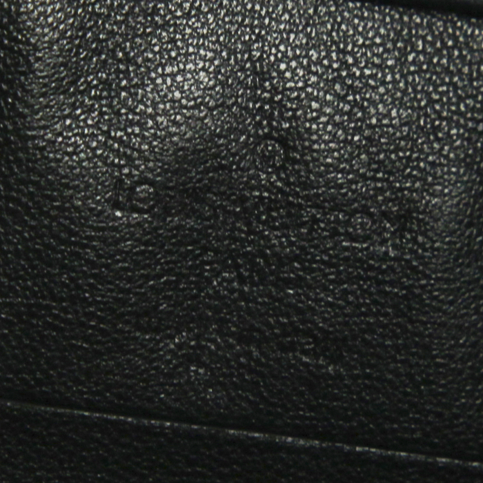 Pochette Louis Vuitton Sofia Coppola en cuir grainé bleu-foncé - Detail D3