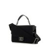 Chanel Timeless shoulder bag in black canvas - 00pp thumbnail