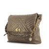 Lanvin Happy handbag in taupe chevron quilted leather - 00pp thumbnail