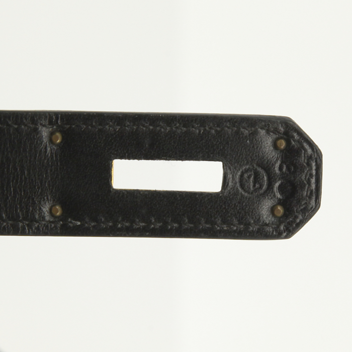 Borsa Hermes Kelly 40 cm in pelle box nera - Detail D5