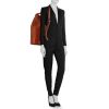 Shopping bag Louis Vuitton Marin - Travel Bag in pelle Epi marrone - Detail D1 thumbnail