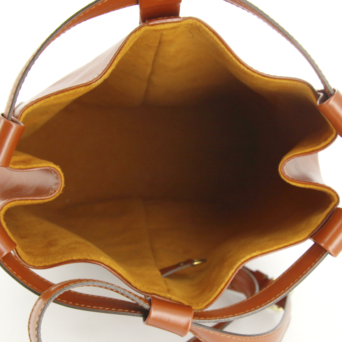 Sac cabas Louis Vuitton Marin - Travel Bag en cuir épi marron - Detail D2