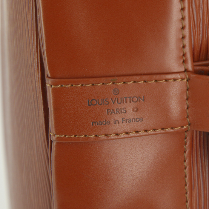 Louis Vuitton Marin - Travel Bag shopping bag in brown epi leather - Detail D3
