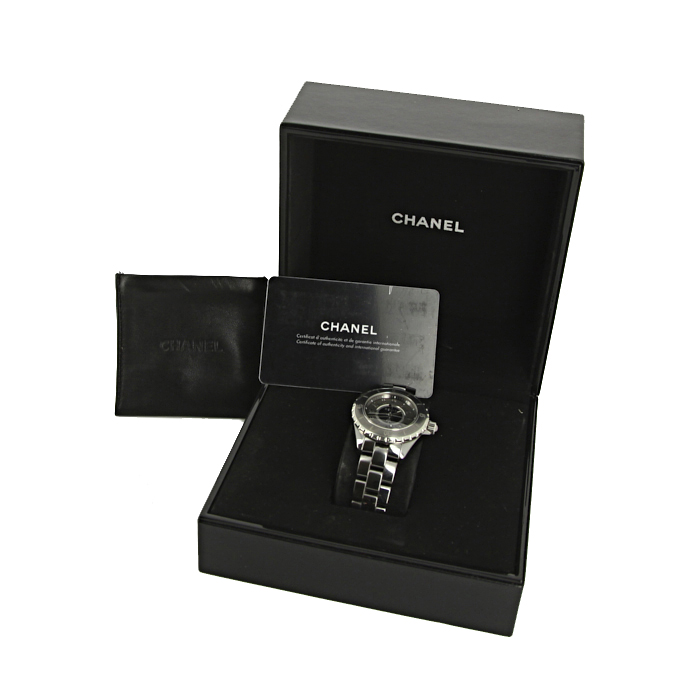 Chanel J12 watch in titanium ceramic Circa  2010 - Detail D2