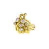 Vintage 1990's ring in yellow gold and diamonds - 00pp thumbnail