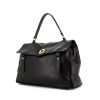 Yves Saint Laurent Muse Two handbag in black leather and black suede - 00pp thumbnail
