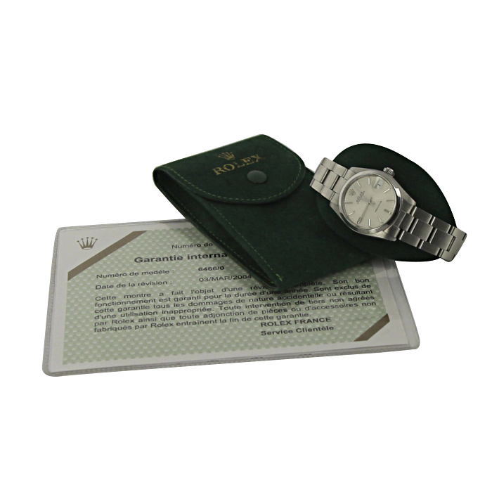 Rolex Oyster Date Precision watch in stainless steel Ref:  6466  Circa  1987 - Detail D2