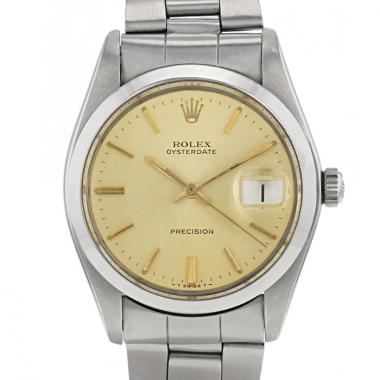 Orologio Rolex Oyster Date Precision in acciaio Ref :  6694 Circa  1974