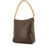 Louis Vuitton Looping large model shoulder bag in monogram canvas and natural leather - 00pp thumbnail