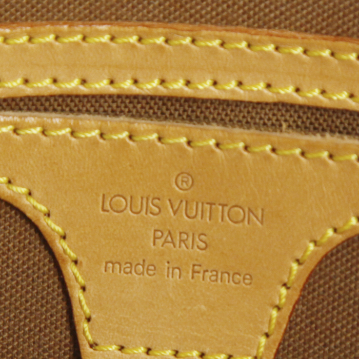 Bolso de mano Louis Vuitton Ellipse modelo pequeño en lona Monogram y cuero natural - Detail D3