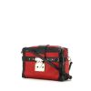 Louis Vuitton Petite Malle shoulder bag in red leather and black patent leather - 00pp thumbnail