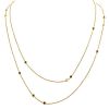 Dior Mimioui long necklace in yellow gold and colored stones - 00pp thumbnail