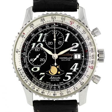 Montre Breitling Montbrillant en acier Vers  2000 Montre Breitling Montbrillant en acier Vers  2000