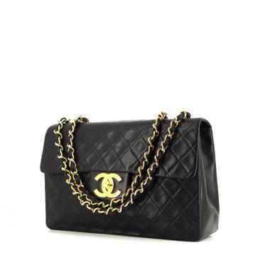 Borsa Chanel Timeless Maxi Jumbo in pelle trapuntata nera