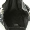 Gucci Bamboo Indy Hobo bag worn on the shoulder or carried in the hand in black monogram canvas and bamboo - Detail D2 thumbnail