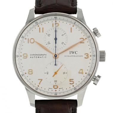 Orologio IWC Portuguese in acciaio Ref :  371441 Circa  2000