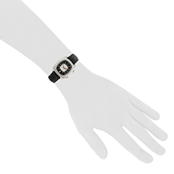 Jaeger Lecoultre Memovox watch in stainless steel Circa  1970 - Detail D1