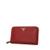Prada wallet in red grained leather - 00pp thumbnail