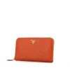 Prada wallet in orange Potiron grained leather - 00pp thumbnail
