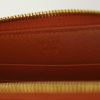 Billetera Prada en cuero granulado naranja Potiron - Detail D3 thumbnail
