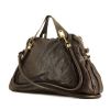 Chloé Paraty large model handbag in dark brown leather - 00pp thumbnail