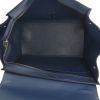 Celine Trapeze large model handbag in blue leather and blue suede - Detail D2 thumbnail