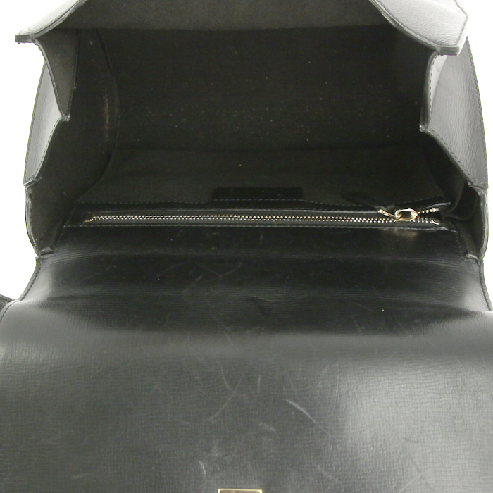 Sac bandoulière Givenchy Pandora moyen modèle en cuir noir - Detail D3