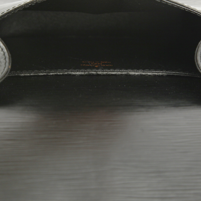 Louis Vuitton Saint Cloud shoulder bag in black epi leather - Detail D2