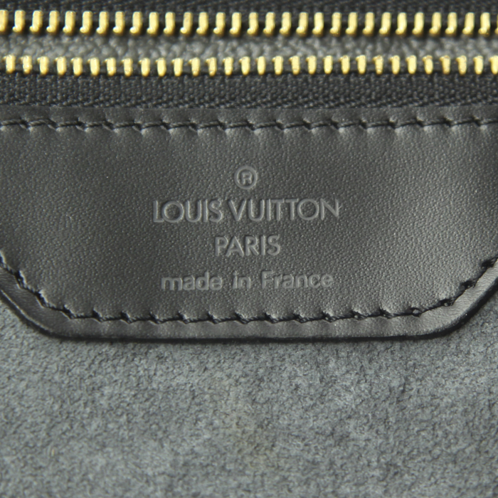 Louis Vuitton Sorbonne weekend bag in black epi leather - Detail D3