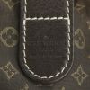 Louis Vuitton handbag in brown linen canvas and brown leather - Detail D3 thumbnail