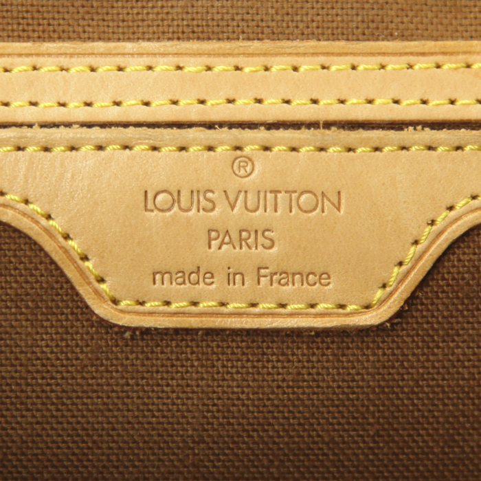 Louis Vuitton Soho backpack in ebene damier canvas and natural leather - Detail D3