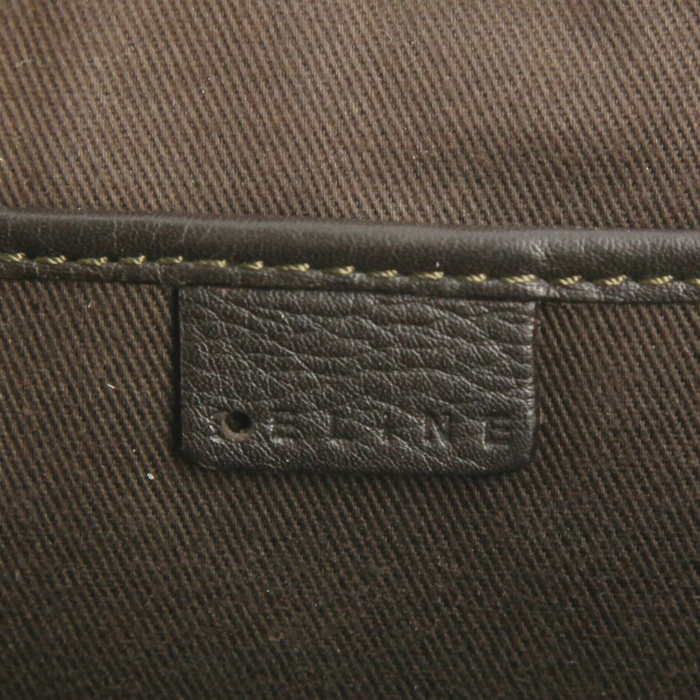 Borsa Celine Boogie in pelle marrone scuro - Detail D3