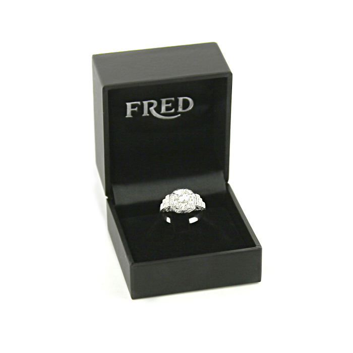 Fred Success medium model ring in yellow gold and diamonds - Detail D2