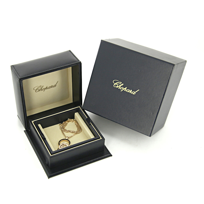 Chopard Happy Bubble necklace in pink gold and diamonds - Detail D2