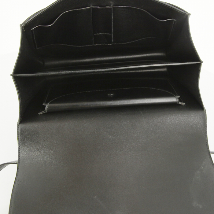 Hermes Hermes Constance handbag in black box leather - Detail D3