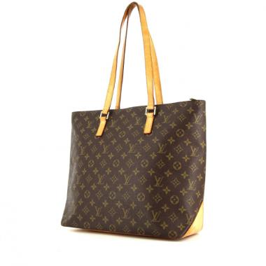 Louis Vuitton Mezzo shopping bag in monogram canvas and natural leather