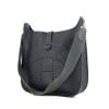 Hermes Evelyne medium model shoulder bag in grey blue togo leather - 00pp thumbnail