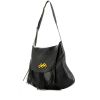 Borsa a tracolla Hermes in pelle martellata nera - 00pp thumbnail