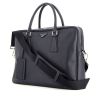 Briefcase in dark blue leather - 00pp thumbnail