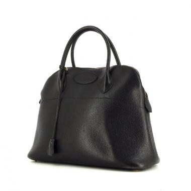 Sac à main Hermes Bolide 30 cm en cuir Ardenne noir