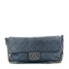 Chanel Grand Shopping shoulder bag in grey blue quilted leather - 360 thumbnail