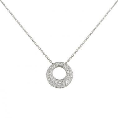Collana Chaumet Anneau in oro bianco e diamanti