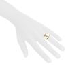 Anello a sfera Hermes in argento e oro giallo - Detail D1 thumbnail