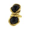 Vintage ring in yellow gold and onyx - 00pp thumbnail