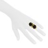 Vintage ring in yellow gold and onyx - Detail D1 thumbnail