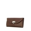 Salvatore Ferragamo wallet in brown togo leather - 00pp thumbnail