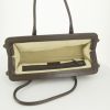 Bolso de mano Bottega Veneta en cuero trenzado marrón chocolate - Detail D2 thumbnail