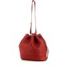 Hermes Matelot messenger bag in red grained leather - 00pp thumbnail